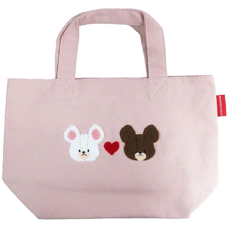 

Nakajima Corporation Corporation) Bear school heart mini tote 206893-25 H20×W30×D10cm