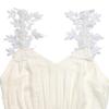 Summer Resort Lace Patchwork Camisole Dress with Split Hem