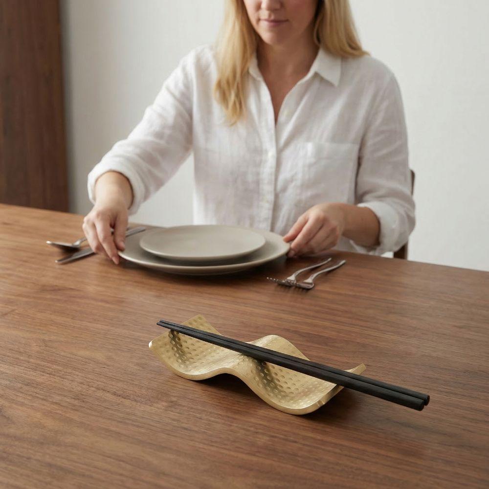 DualUse Chopstick Rest Stand 304 Stainless Steel Tableware Storage Rack  Dining Events