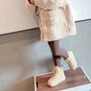 TWINFLAMES Children's Winter Boots Children Fashion Short Boots Artificial Leather Kids Warm Shoes For Girl Skids Shoes