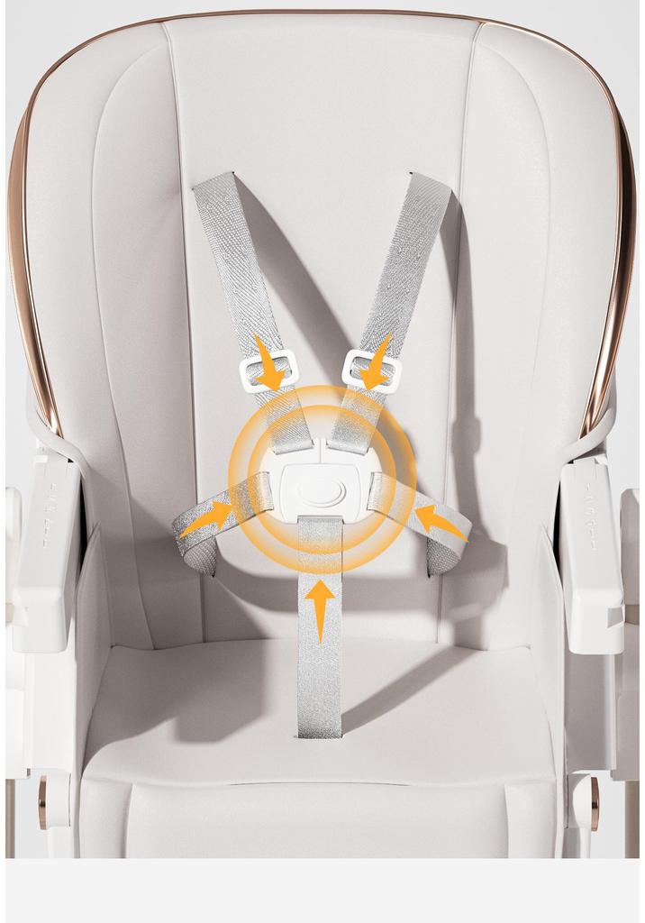 Convertible Baby High Chair & Rocker: Foldable 2-in-1 Dining Seat & Cradle