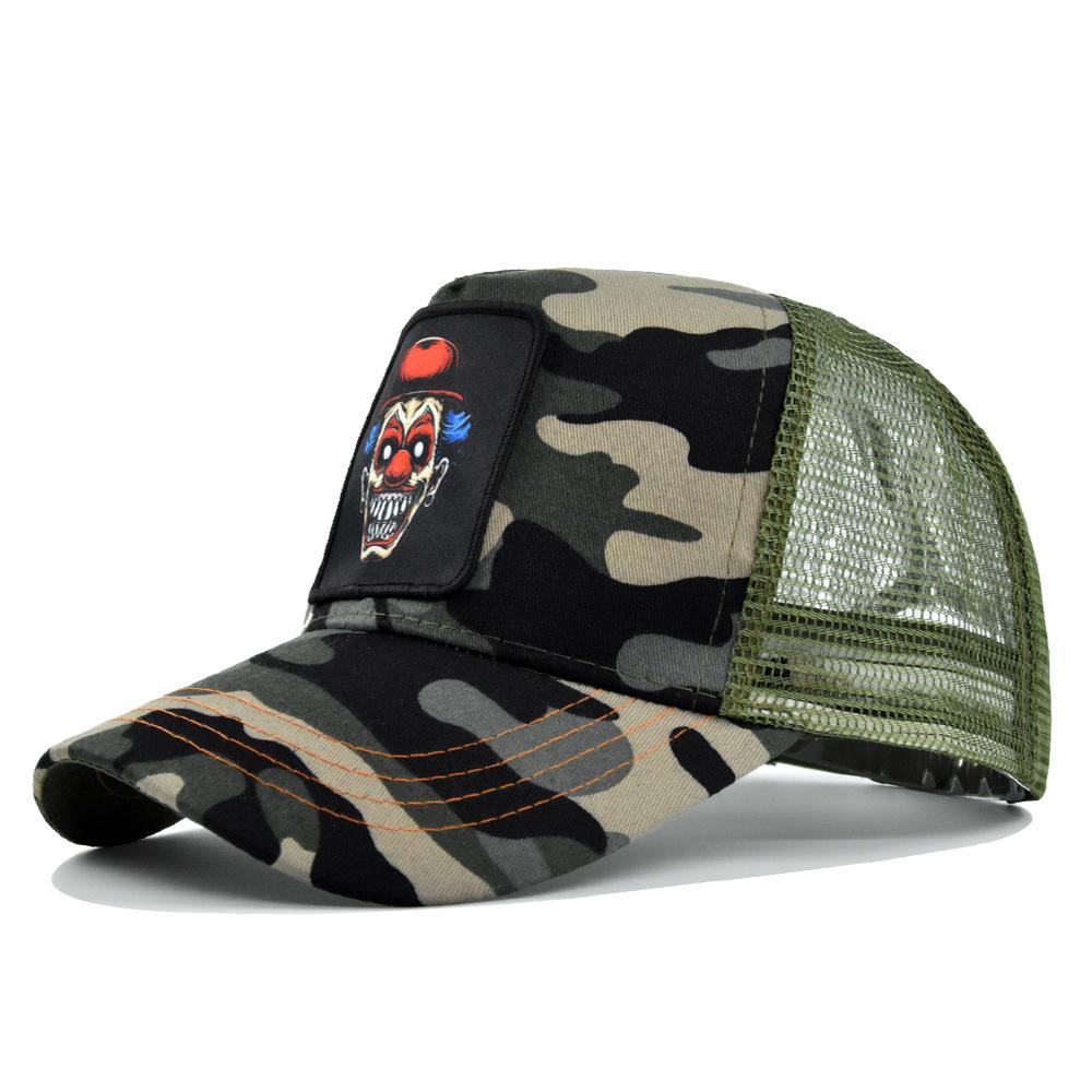 Cap Duck Tongue Print Embroidered Baseball Cap Curved Brim Sun Hat Cotton Cool