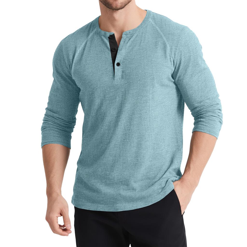 Men's 2025 Autumn and Winter Long Sleeve Retro T-Shirts and Sweaters