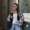 Autumn and Winter New Women's Design Sense Commuter Casual All-match Long-sleeved Printed Cotton Jacket