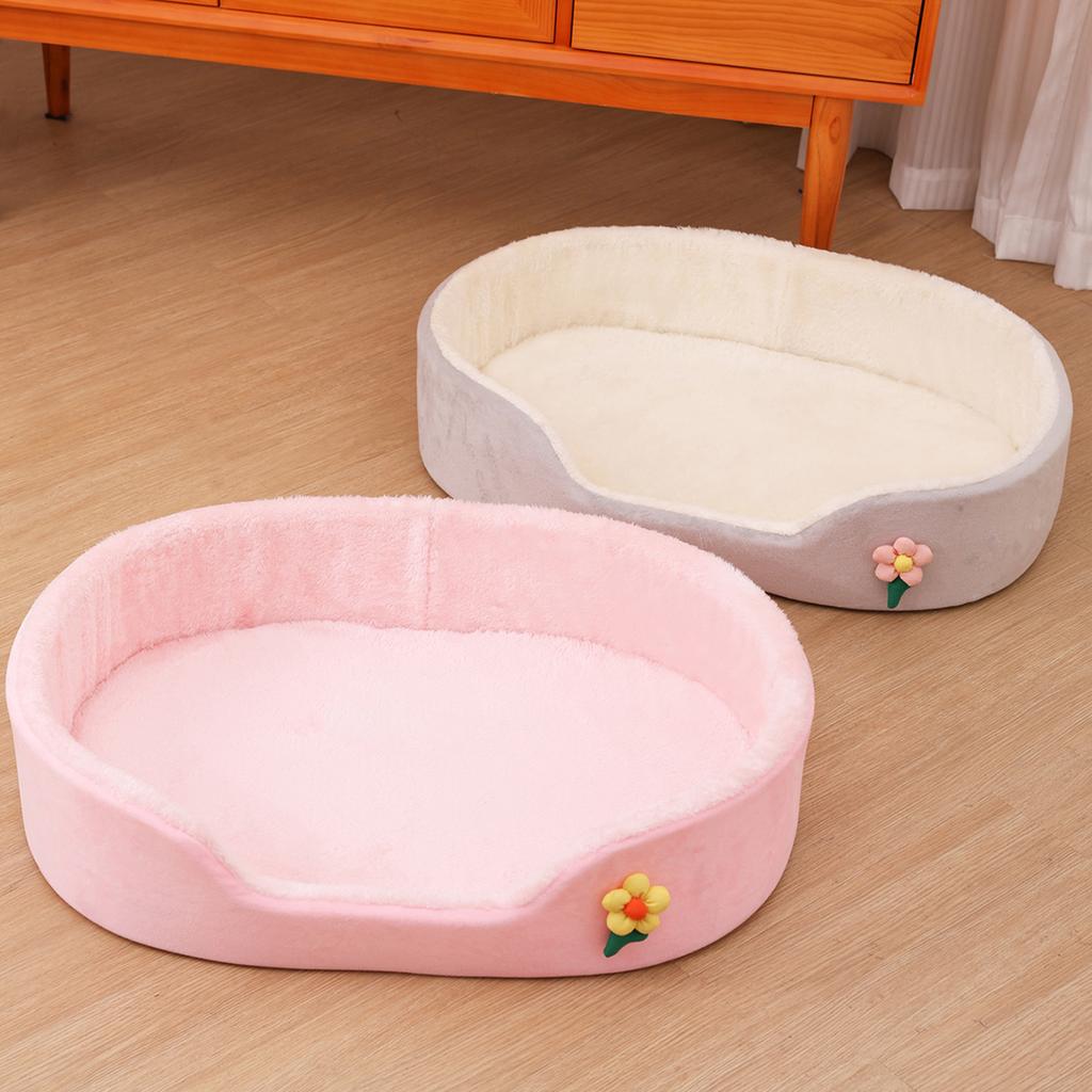 Hundebett für kleine Hunde, Hundehütte, Blumen-Katzenbett, Zaunform, Haustierhaus, hochelastischer Hundekorb, verdickter Katzenzwinger, Haustierzubehör