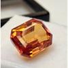 Fabulous Natural Awesome Orange Sapphire 10 Ct Emerald Cut Certified Gemstone