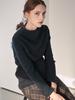 ACUD Rib Patched High-Neck Knit_Navy