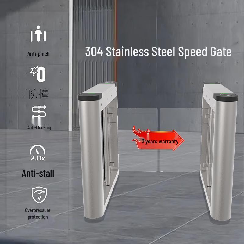Smart Facial Recognition Swing Gate CN Plug (adapter Included)