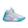 Anta Wind Hero 7 High-Top Basketball Shoes Kids Sneaker Silver Blue 312211101-7
