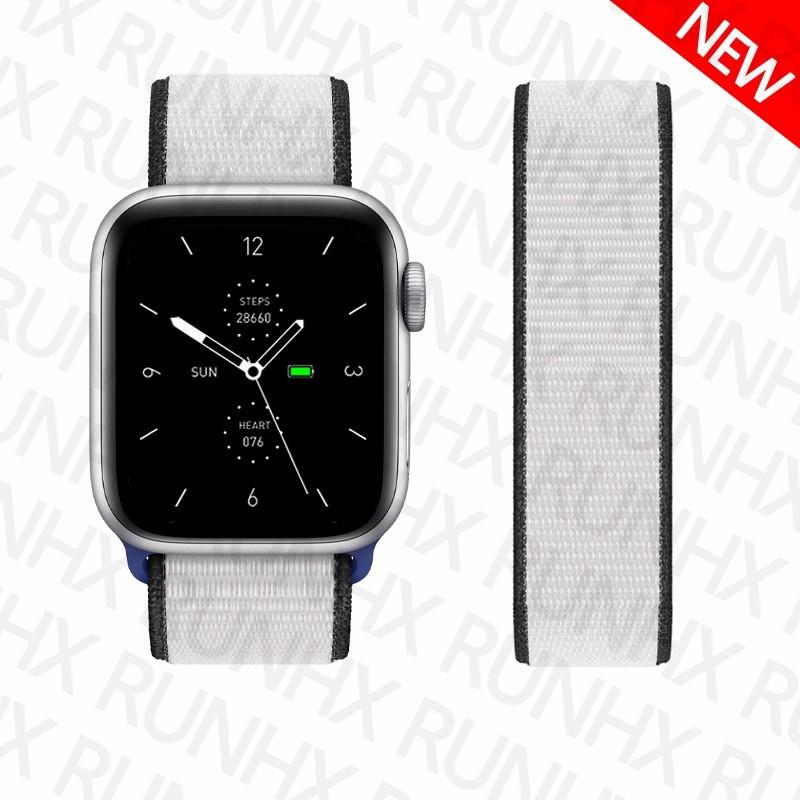 Pasek Nylonowy z Pętelką Do Pasków Apple Watch 44mm 40mm 49mm 41mm 45mm 46mm paski Bransoleta iWatch Seria 7 6 5 se 8 9 ultra 2 3 10 11