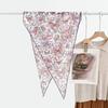 Retro polka dot triangle towel women's spring and summer fashion versatile silk cotton blended scarf decorative small square scarf high sense