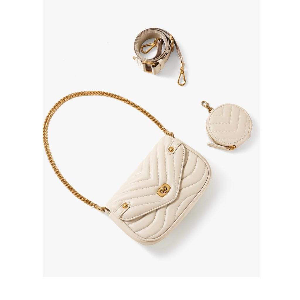 Small PU Leather Shoulder Bag for Women   Purse and Handbags Female Travel Crossbody Bag Ladies Chain Sling Bag 2 PCS/SET