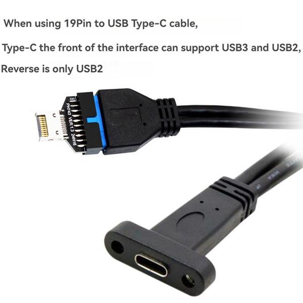 

1-Piece Black USB3.2 Type-E 20-Pin Motherboard Adapter (PCB/Plastic/Metal) Other