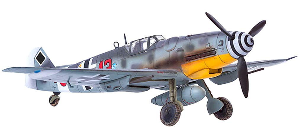 Academy scale German Air Force JG27 Plastic Model Kit 12321 1/48 Bf109G-6/G-2