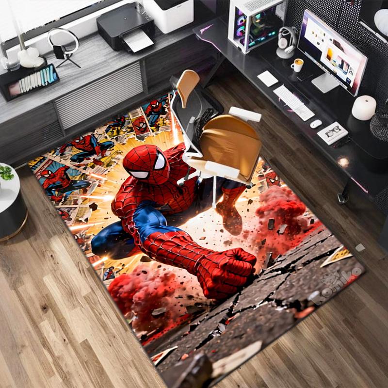 1PC Spider-Man Rug - home decoration Carpet For Living Room Bedroom Flooring Computer Chair Area Rug