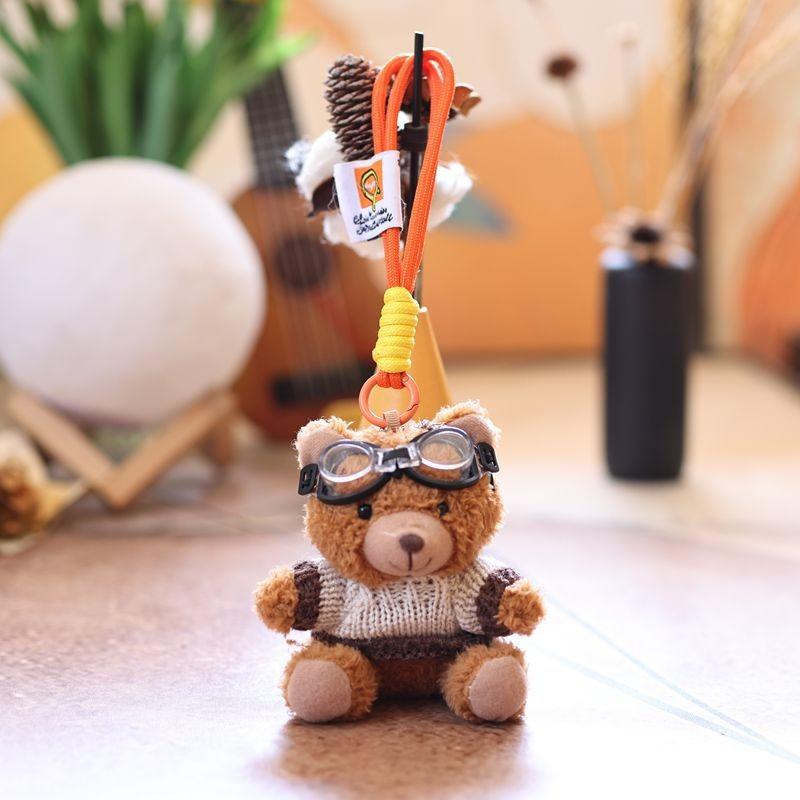 

Плюшевая кукла-свитер «Мишка Тедди», тема пилота, прочная игрушка из полипропиленового хлопка для декора сумки StyleH