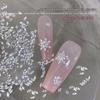 Zircon Snowflake Nail Art Rhinestones - Super Sparkly Mini Flat Bottom for DIY Christmas Designs