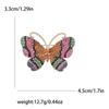 Rhinestone Butterfly Brooches for Women Unisex Enamel Insect Pins Banquet Party Backpack Gifts Jewelry Accessories