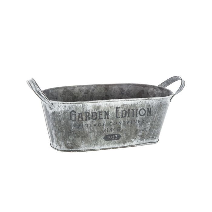 Set of 3 Atmosphera Metal and Zinc Planters