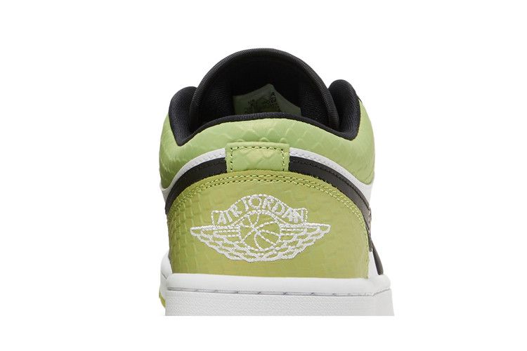 Jordan 1 Low Snakeskin Vivid Green (Women's) Sneakers