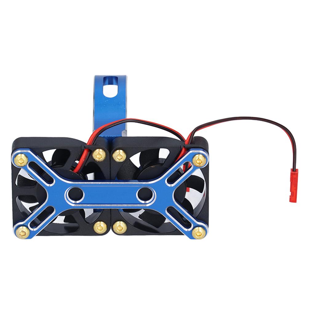 4985 1717 Aluminum Alloy Brushless Motor Cooling Fan Heat Sink for Traxxas 15 RC CarBlue