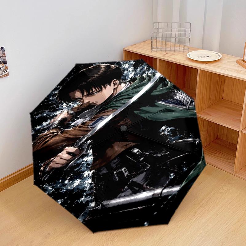 Attack Titan Automatic Umbrella - Suitable Travel Outdoor Portable Umbrella Birthday Gift Daily Essentials
