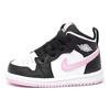 Air Jordan 1 Mid TD Bílé Světle Arkticky Růžové Dětské Tenisky Černé 644507-103