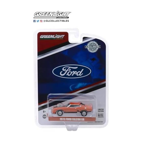 Greenlight 1/64 Ford Falcon XB Custom Hardtop 1973 Orange Greenlight Falcon XB Diecast Model