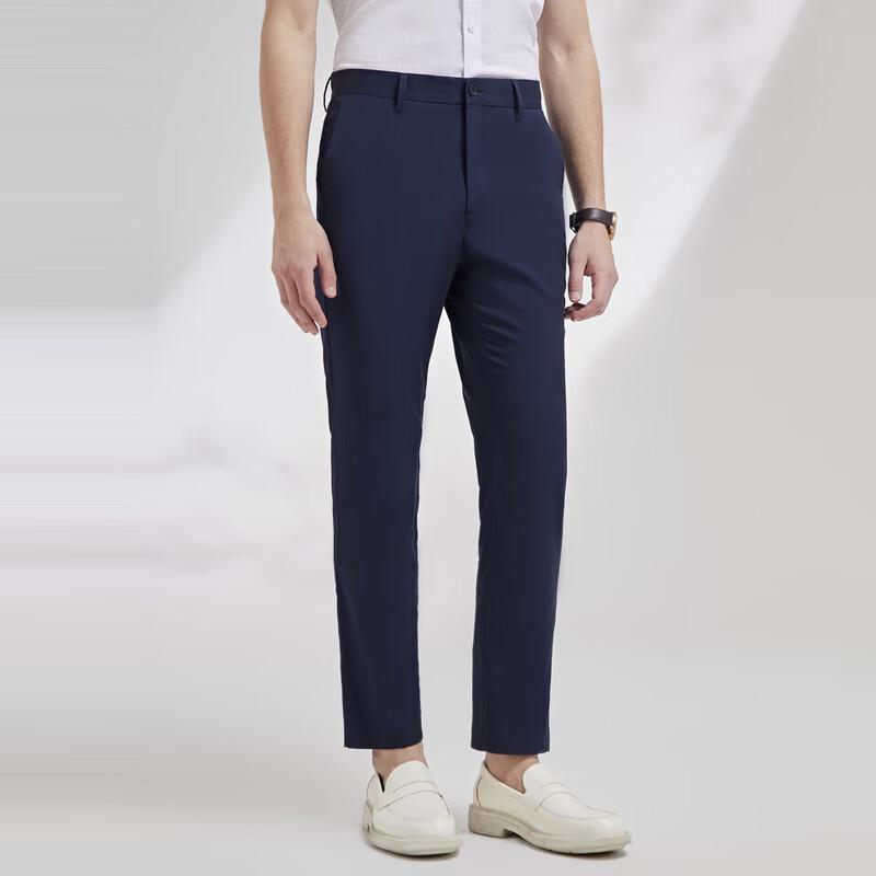 

YOUNGOR Men s Stylish Straight Fit Trousers 39.5 185/98A