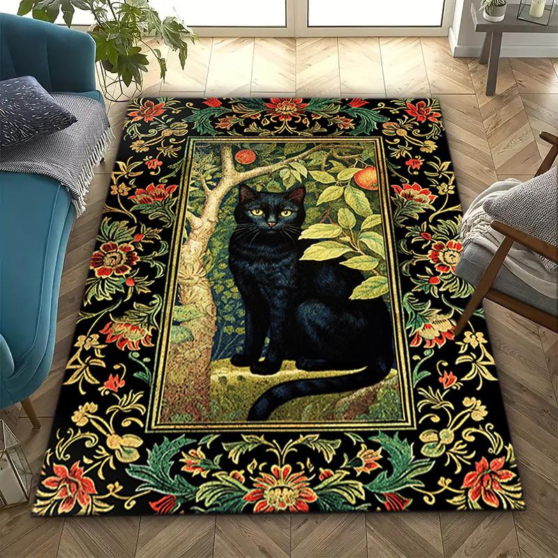 Fox Floral Frame Carpet Is Suitable For Living Room And Bedroom Doormats Office Balcony Decorative Carpet A10