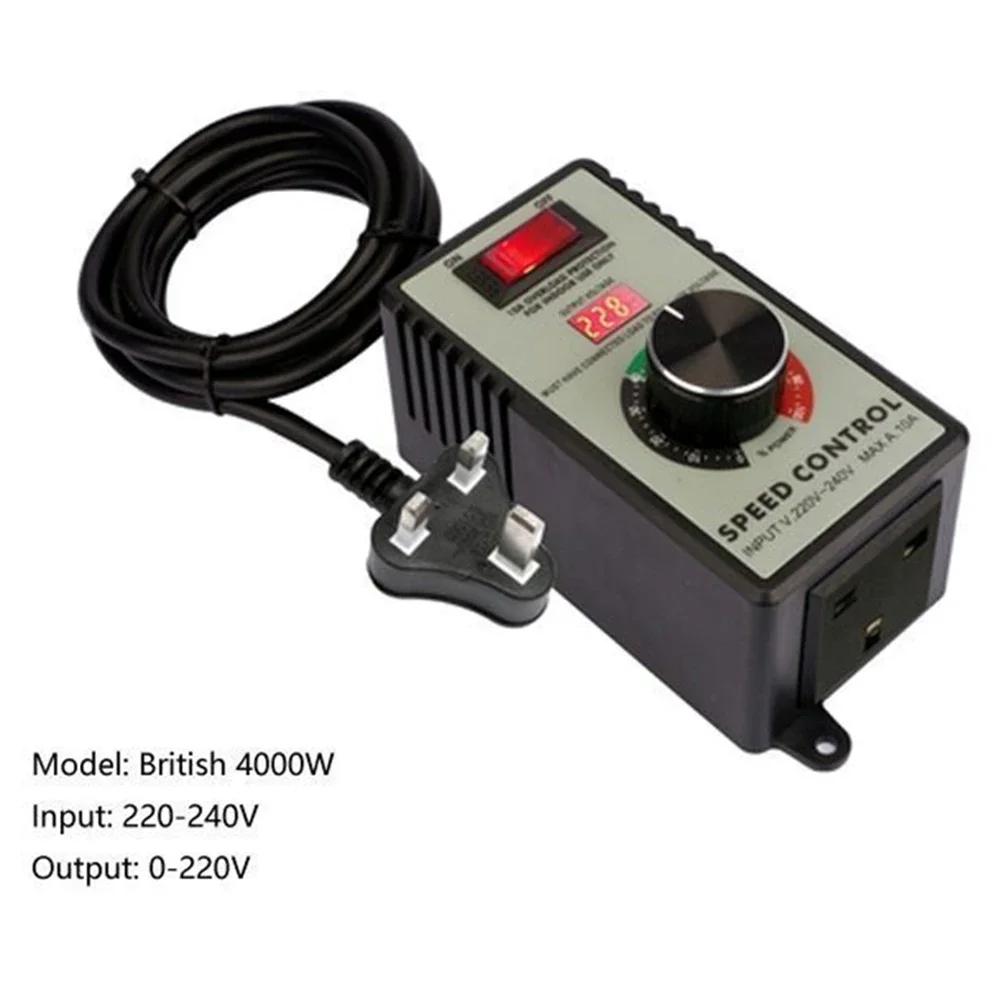 Angle Grinder Speed Switch Hand Drill Polishing Fan AC Stepless Speed Regulator Switch LED Display 110V 220V 15A