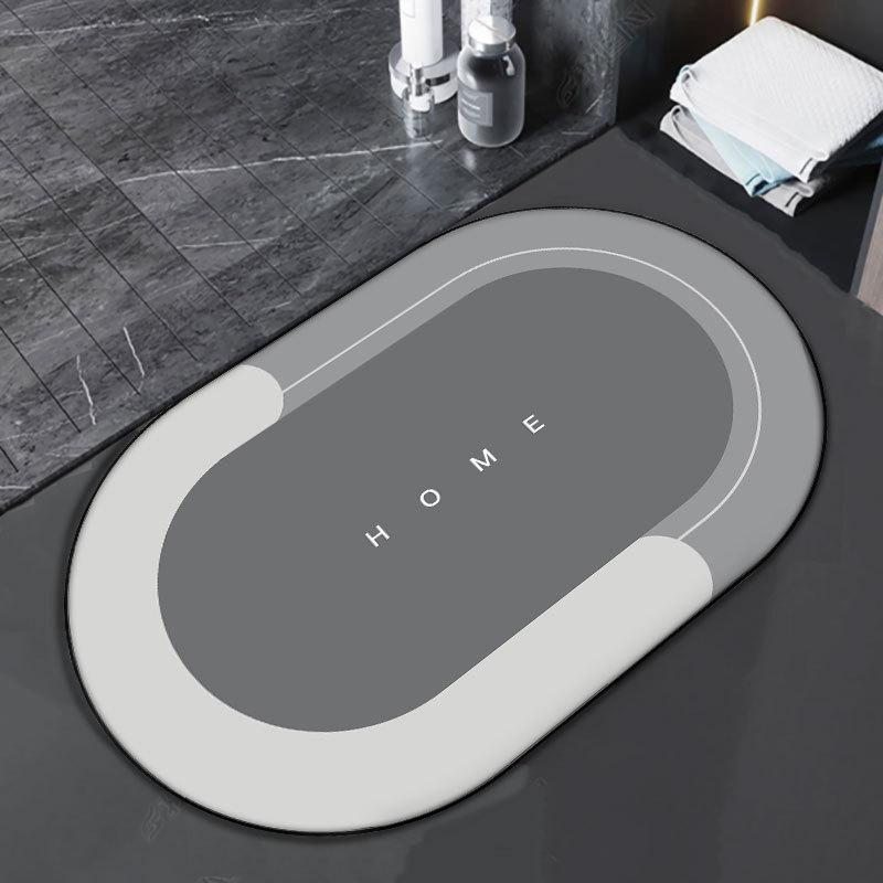 Soft Diatom Mud Absorbent Mat Bathroom Floor Mat Non-Slip Toilet Floor Mat Bathroom Toilet Carpet Entrance Door