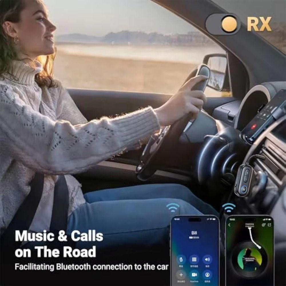 Mini Bluetooth Wireless Adapter 3.5mm AUX Audio Transmitter Receiver Music