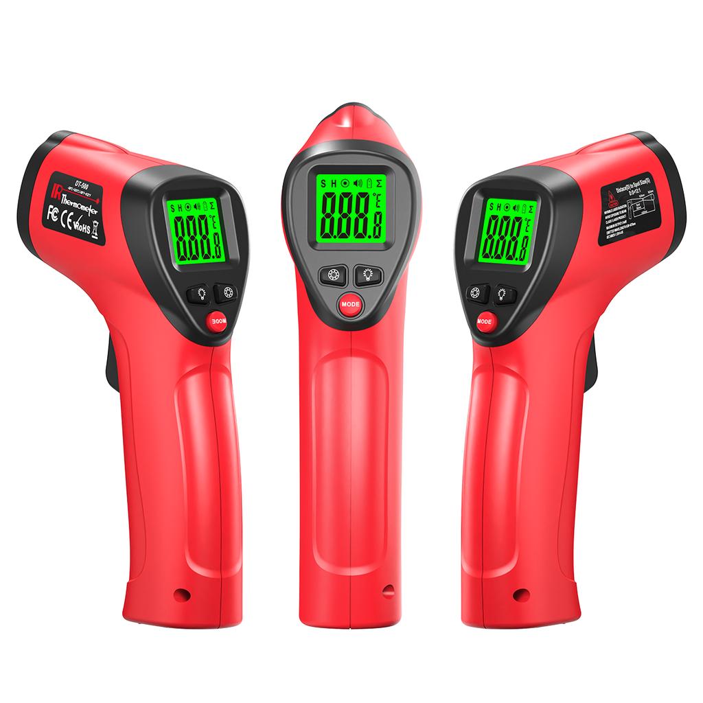 Digital Infrared Thermometer -58℉-932 ℉ Household Thermometer Emissivity Adjustable Non-contact Laser Temperature Gun for Home