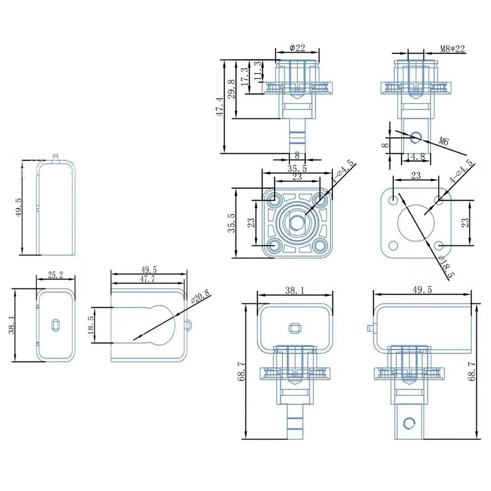200A Lithium Battery Terminal Block High Current Copper Terminals Protector Terminal Post