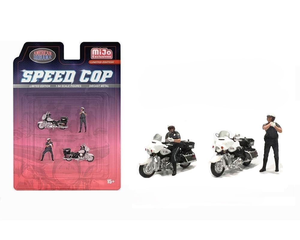 

Американська діорама Фігурка Speed ​​Cop Поліцейські мотоцикли 1/64 [Предмет]