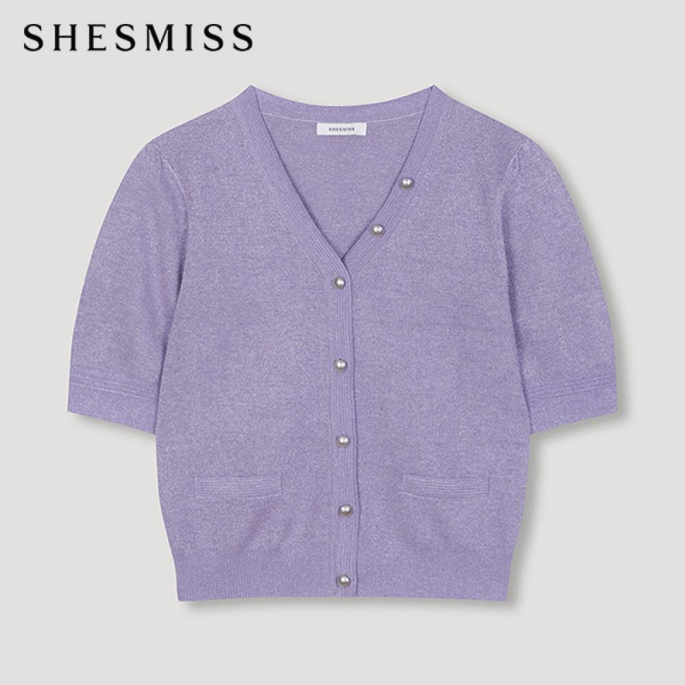 

She S miSS Glitter Knit Cardigan SSkcdn22530 Lv light violet/55