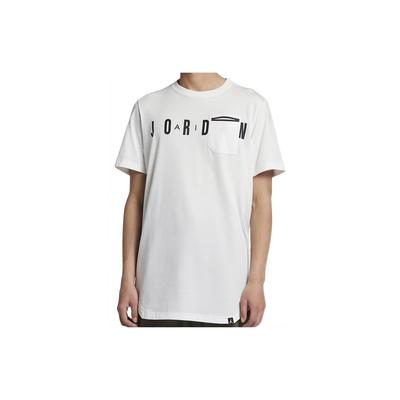 Sportswear Alphabetic Logo Print Crewneck T-Shirt Men Tops White 915938-100