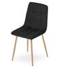 KARA Chair - Black Velvet / Wood Color Legs X 1