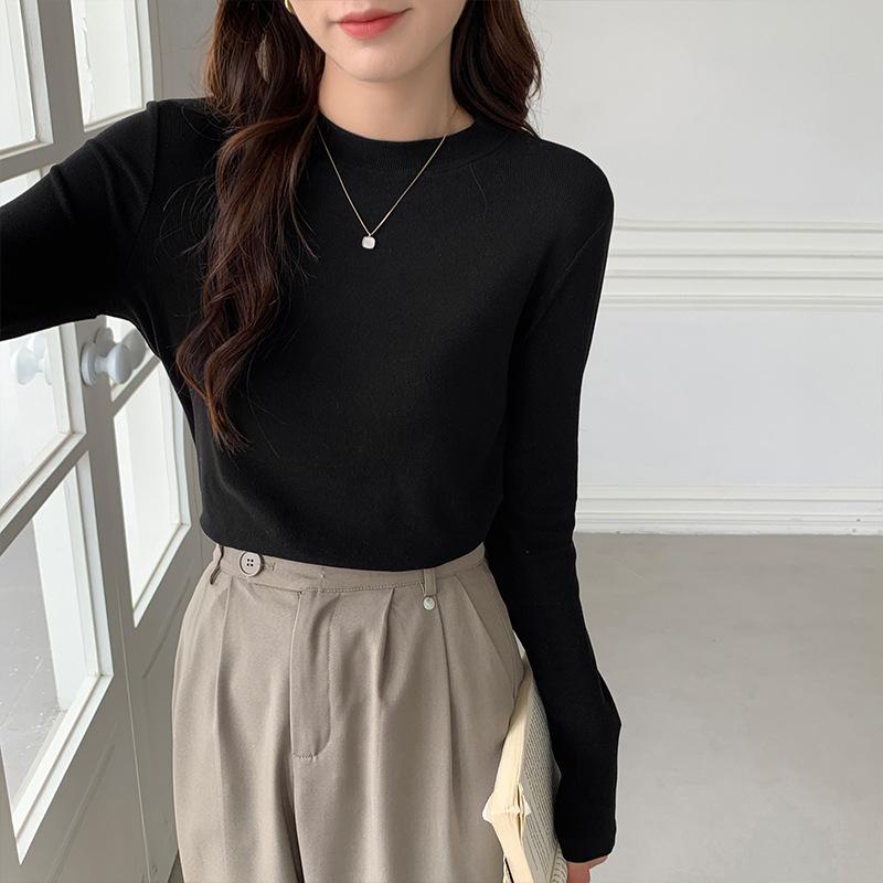 

Трикотажная рубашка-борцовка с полуворотом для женщин на осень и зиму, прошитый стиль, новый стиль, эластичный, мягкий, вощеный, приятный для кожи, начесанный внутренний верх XL