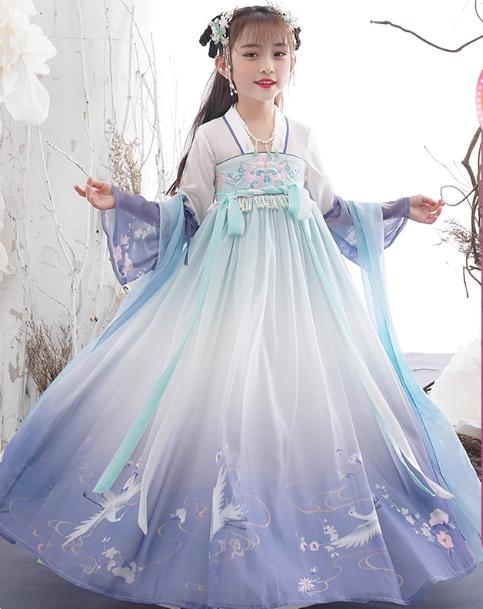 Chinese Hanfu Dress Children Clothing Fairy Cosplay Costumes Kids Clothes Party Dance Wear Stage Girl Dress Princess Vintage