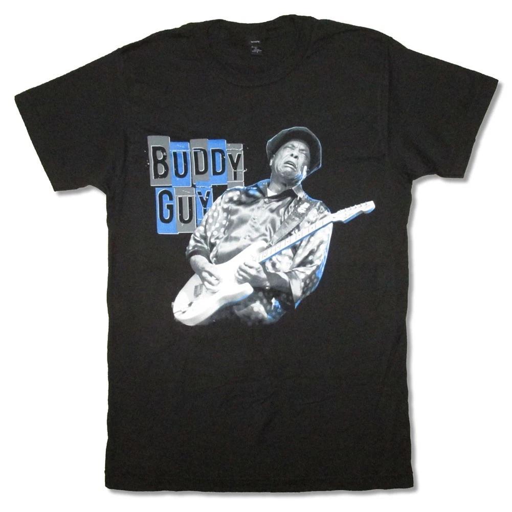 Men s Buddy Guy Tour City Info Bossier City - Carmel T-shirt Medium Black XL