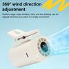 Clip-on Mini Fan 360 Degrees Rotating LED Display Speed Adjustable Desk Fan USB Rechargeable Summer Travel Portable Waist Hanging Fan