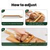 Sourdough Bread Slicer Bow Saw Cutter Double-sided Blades Precision Slicing Tool for Homemade Bread Bagels Fruits Vegetables