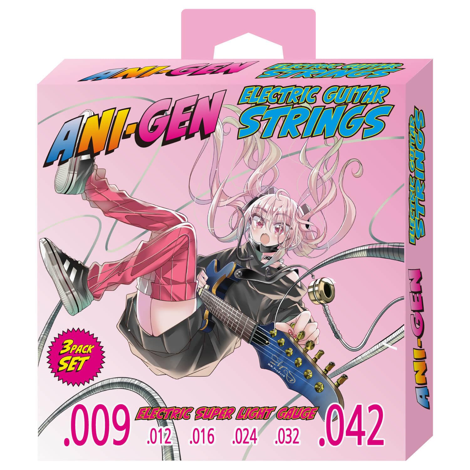 

Струны для электрогитары 3 комплекта в упаковке ANI-GEN [009-042] ANI-SE09