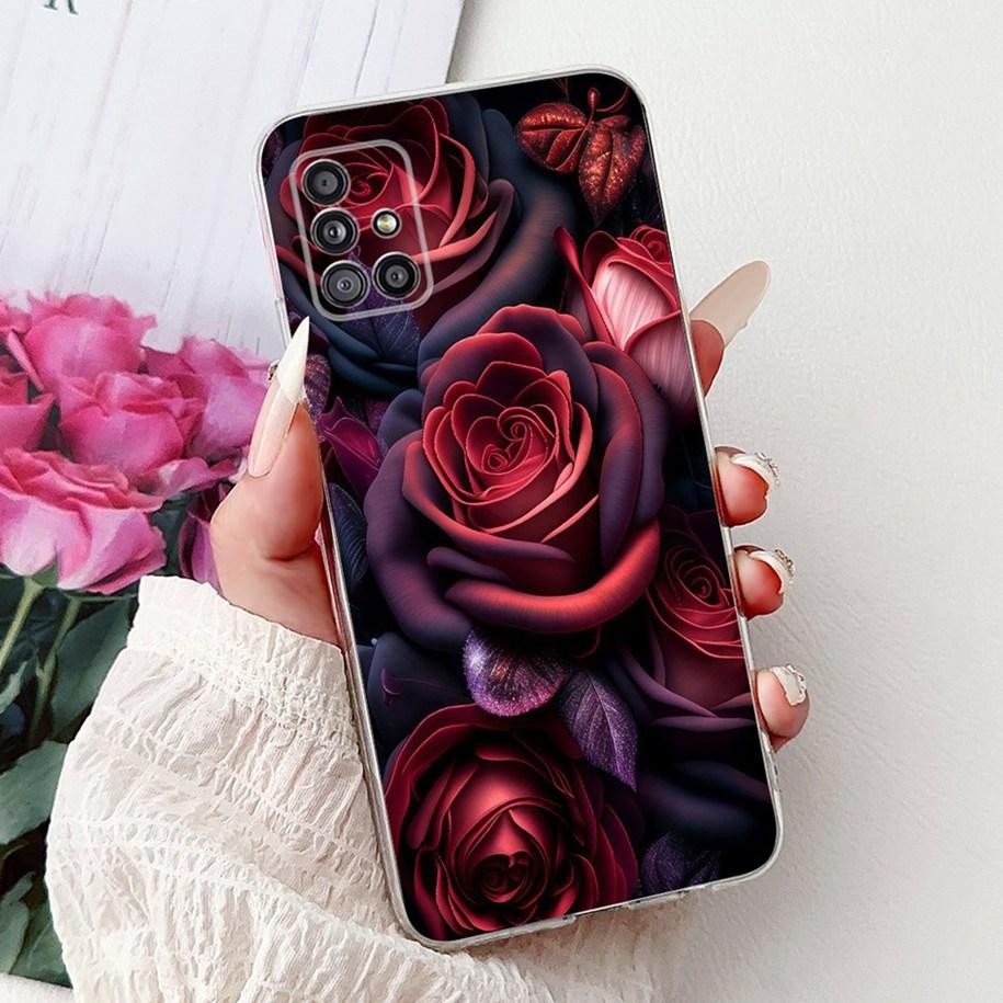 Case For Samsung Galaxy A31 A51 A71 Cover Fashion Butterfly Flower Soft Silicone Back Cover For Samsung A51 5G SM-A516B TPU Capa