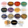 Inspirational Palm Stone Engraved Crystal Agate Worry Stone for Anxiety Relief Friendship Keepsake Natural Pocket Mindfulness Gifts