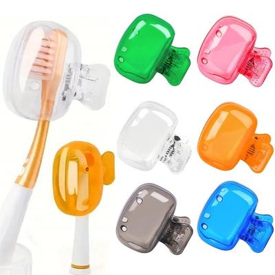 2-5PCS Travel Toothbrush Head Covers Electric Toothbrush Protector Cap Brush Pod Case Portable Plastic Clip for Household Travel