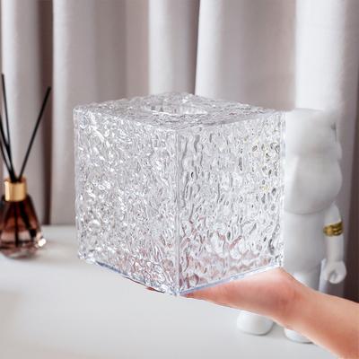 Portarotolo di carta igienica Trasparente visibile Moderno Impermeabile Desktop Tovagliolo di carta Dispenser di asciugamani Scatola di immagazzinaggio Forniture per la casa