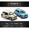 1/32 Scale Alloy Model Mini Painting 53 Racing Classic Model Pocket Toy Pull-Back Door Car Model Children's Toy